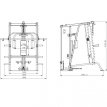 Artikel 20690 Smith Pec-Deck / Lat-Low Pull