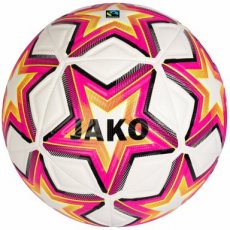JAKO Trainingsbal World wit/pink/fluogeel