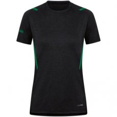 Artikel 6121-503 Dames JAKO T-shirt Challenge zwart gemeleerd/sportgroen Dames