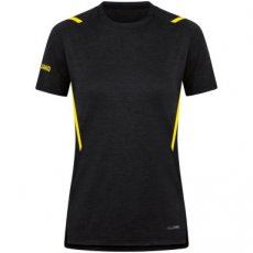 Artikel 6121-505 Dames JAKO T-shirt Challenge zwart gemeleerd/citroen Dames