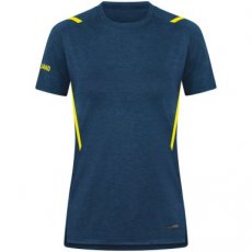 Artikel 6121-512 Dames JAKO T-shirt Challenge marine gemeleerd/fluogeel Dames