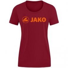 JAKO T-Shirt Promo wijnrood/fluo oranje Dames