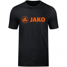 Artikel 6160-506 Heren JAKO T-Shirt Promo zwart gemeleerd/fluo oranje
