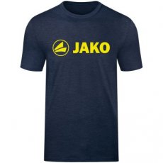 Artikel 6160-512 Heren JAKO T-Shirt Promo marine gemeleerd/fluo citroen